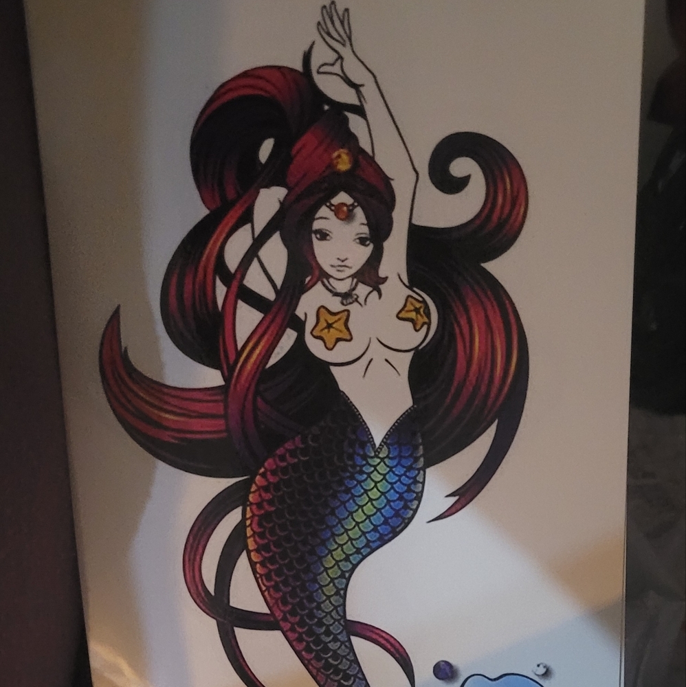 BUNDLE TATTOOSor lace FOR BOG2F Mermaid Temporary arm tattoo